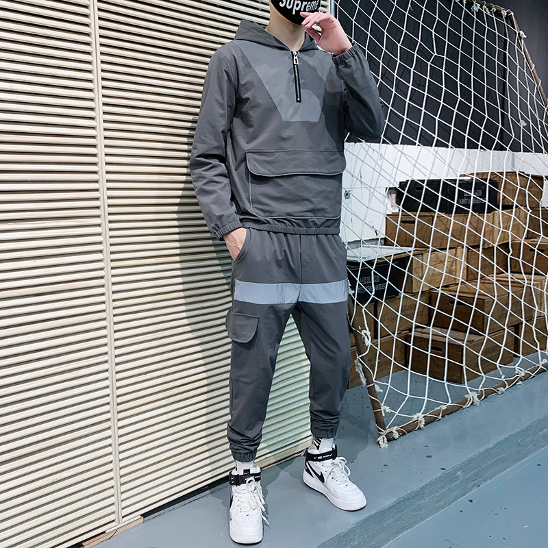 Men's Tracksuit Spring/autumn Man Two-piece Set Sweat Suit Men Streetwear Overalls Korean Leisure Suit Hoodies + Harem Pants, Black
Men's Tracksuit Spring/autumn Man Two-piece Set Sweat Suit Men Streetwear Overalls Korean Leisure Suit Hoodies + Harem Pants, Black