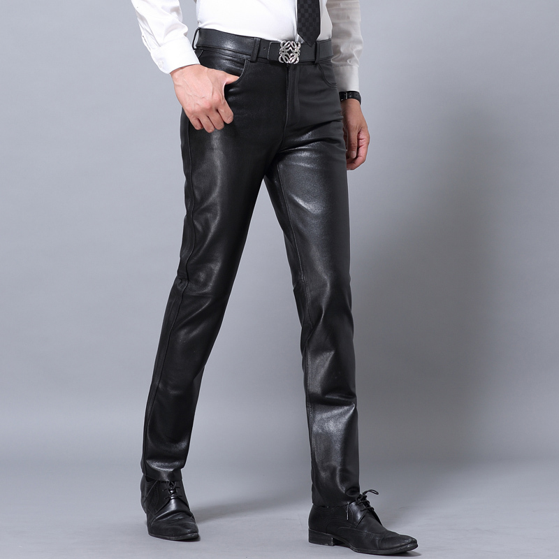 Genuine Leather Pants Men Real Sheepskin Classic Male Trousers Spring Autumn Winter Black Formal Casual Slim Fit Pencil Pants, Black thin
Genuine Leather Pants Men Real Sheepskin Classic Male Trousers Spring Autumn Winter Black Formal Casual Slim Fit Pencil Pants, Black thin