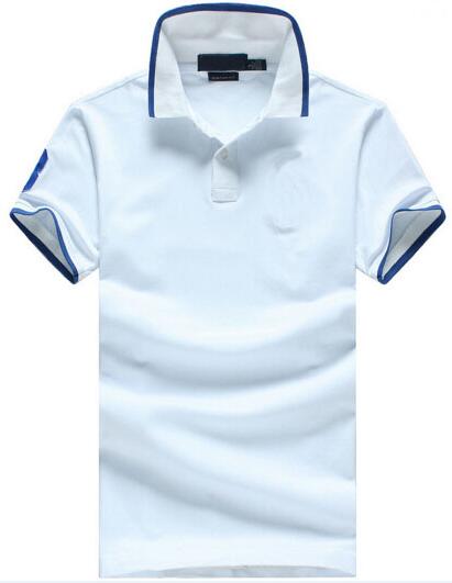 Short Sleeve Men Solid Polo Shirt Big Horse Embroidery Casual Polos Cotton Business T-Shirts Tops White Blue Gray Size M-XXL
Short Sleeve Men Solid Polo Shirt Big Horse Embroidery Casual Polos Cotton Business T-Shirts Tops White Blue Gray Size M-XXL