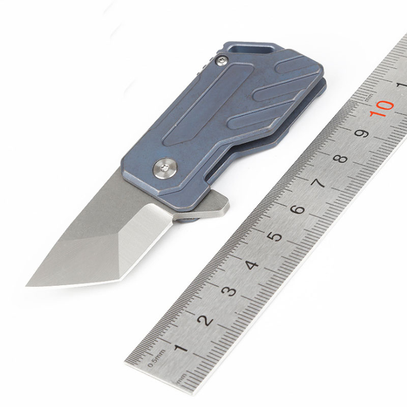 Outdoor Mini Folding Knife Cutter D2 Tanto Blade Titanium TC4 Handle Portable Keychain EDC Carving Tool
Outdoor Mini Folding Knife Cutter D2 Tanto Blade Titanium TC4 Handle Portable Keychain EDC Carving Tool