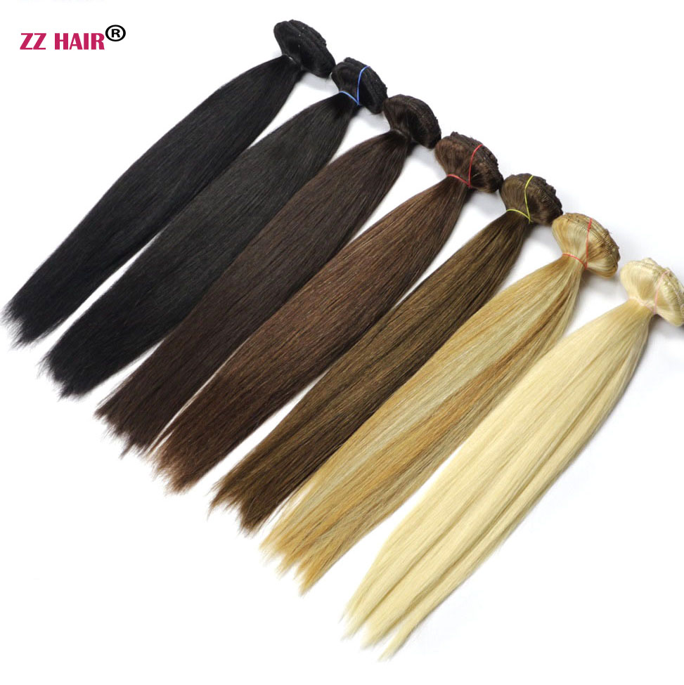 ZZHAIR 16-26 inches 10pcs Set Clips in/on 100% Brazilian Remy Human Hair Extension Full Head 120g-200g Natural Straight