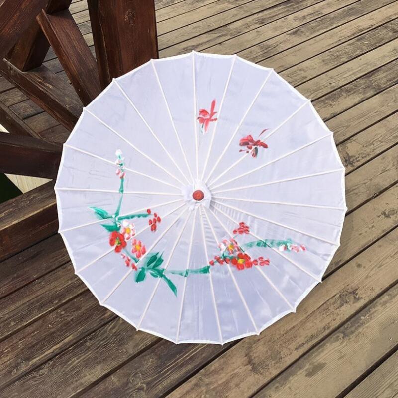 Umbrellas Japanese Chinese Oriental Parasol Handmade Fabric Umbrella For Wedding Party Pography Props LX6477
