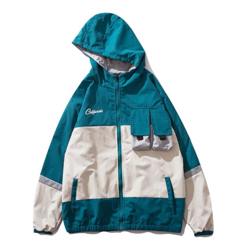 Men Jackets Coats Windbreaks Pockets Hooded Patchwork Oversize Hip Hop Harajuku Zipper Japanese Streetwear Man's Cargo Jackets, Turquoise
Men Jackets Coats Windbreaks Pockets Hooded Patchwork Oversize Hip Hop Harajuku Zipper Japanese Streetwear Man's Cargo Jackets, Turquoise