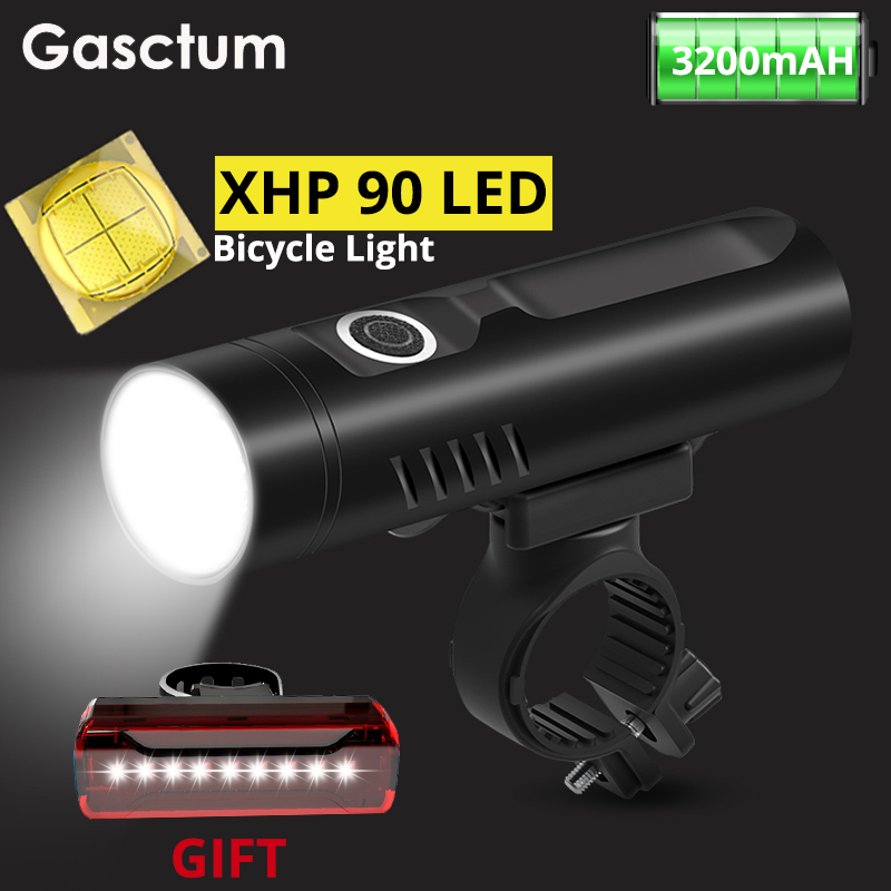 XHP90 LED Bicycle Light 3200mAh USB Rechargeable P50 L2 T6 Bike Front Lamp Waterproof Cycling Lantern As Power Bank
XHP90 LED Bicycle Light 3200mAh USB Rechargeable P50 L2 T6 Bike Front Lamp Waterproof Cycling Lantern As Power Bank