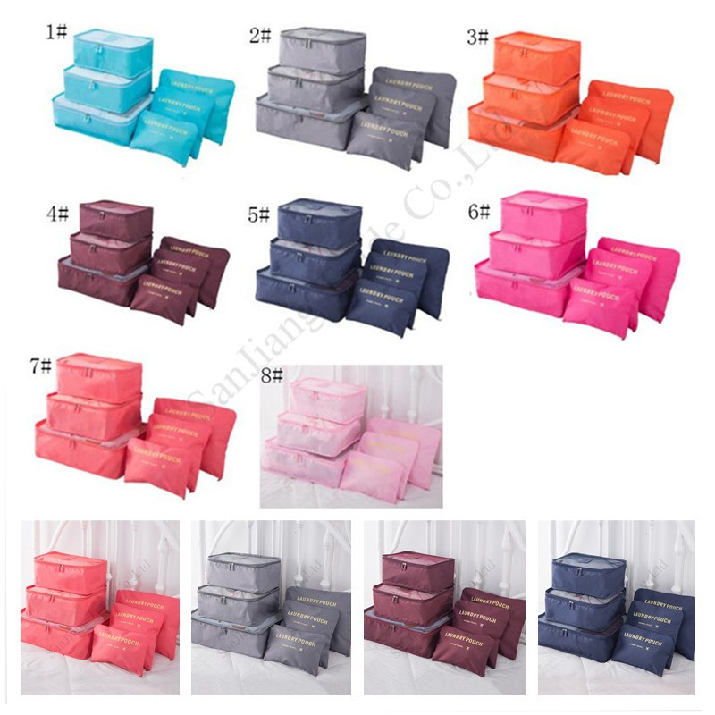 6Pcs/Set Travel Storage Bag Packing Makeup Bags Organizer Home Luggage Clothes Underwear Shoes Cosmetics Sorting Storage Bags Pouch E11304 
6Pcs/Set Travel Storage Bag Packing Makeup Bags Organizer Home Luggage Clothes Underwear Shoes Cosmetics Sorting Storage Bags Pouch E11304