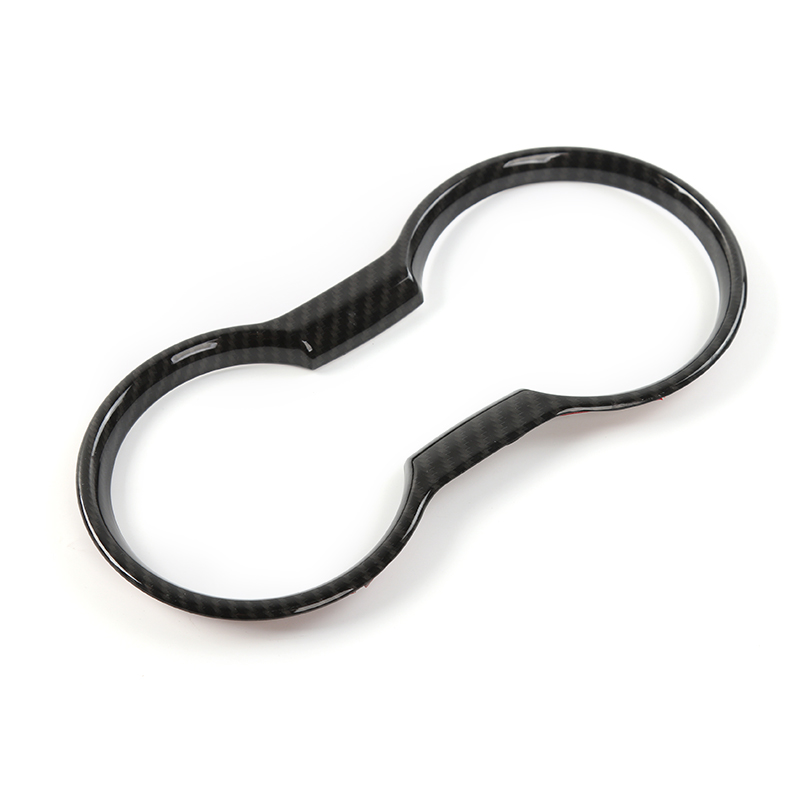 ABS Car Cup Holder Ring Decoration Cover For Ford Mustang 15+ Interior Accessories