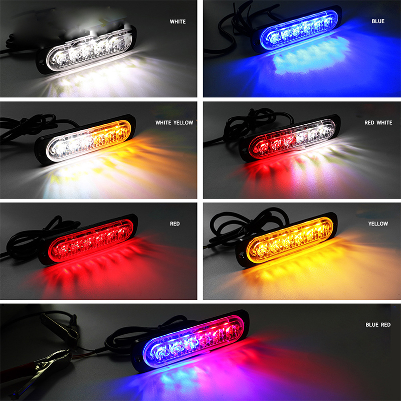 4X Car-Styling Bright White Yellow Red Blue Amber 6 LED 12V Truck Van Beacon Strobe Warning Flashing Emergency Grille Light
4X Car-Styling Bright White Yellow Red Blue Amber 6 LED 12V Truck Van Beacon Strobe Warning Flashing Emergency Grille Light