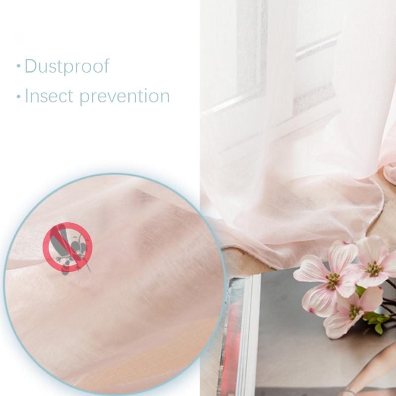 Transparent White Tulle Curtains For Living Room Bedroom Kitchen Short Small Voile Sheer Curtains Modern Window Treatments Drape