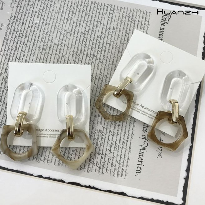 Dangle & Chandelier HUANZHI 2021 Multicolor Transparent Big Long Earrings Acrylic Drop Acetate Chain Pendant For Women Jewelry
Dangle & Chandelier HUANZHI 2021 Multicolor Transparent Big Long Earrings Acrylic Drop Acetate Chain Pendant For Women Jewelry
