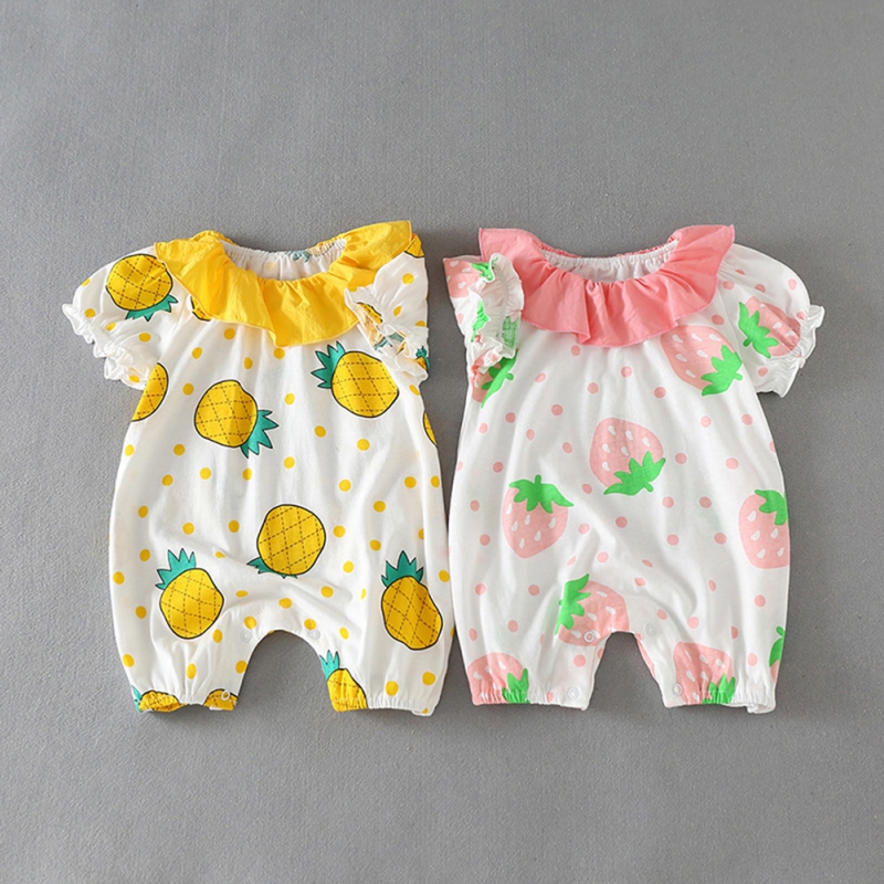Summer Newborn Baby Girl Clothes One-piece Jumpsuits Baby Clothing Cotton Short Sleeve Girl Romper Infant, Yellow
Summer Newborn Baby Girl Clothes One-piece Jumpsuits Baby Clothing Cotton Short Sleeve Girl Romper Infant, Yellow