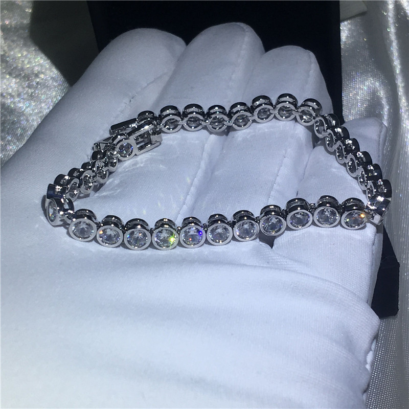 simple Fashion Tennis Bracelet 5A cubic zirconia White Gold Filled Engagement Wedding Bracelets for women Bridal Gift
simple Fashion Tennis Bracelet 5A cubic zirconia White Gold Filled Engagement Wedding Bracelets for women Bridal Gift