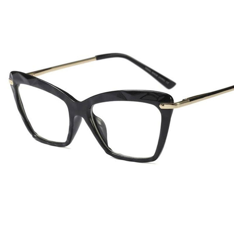 New Cat Eye Transparent Women039s Glasses Spectacles Clear Frame Female Eyeglass Frame Fashion Myopia Nerd Glasses Lens