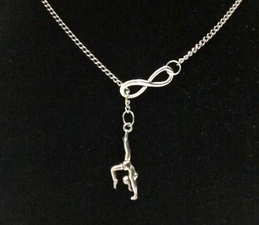 Fashion Vintage Ancient Silver Gymnastics Athletes girl Infinity Charms Collar Sweater Chain Pendant Necklace Jewelry Gift - 68
Fashion Vintage Ancient Silver Gymnastics Athletes girl Infinity Charms Collar Sweater Chain Pendant Necklace Jewelry Gift - 68