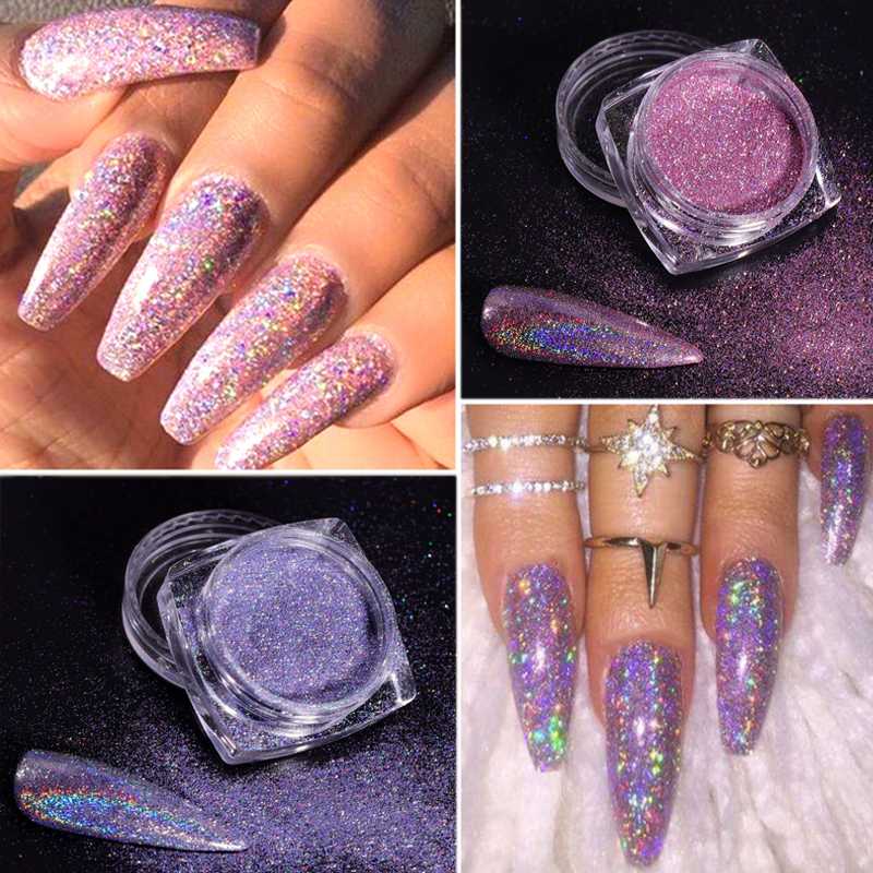 1g Gradient Nail Dipping Powder Holographic Laser Glitter Mirror Chrome Metallic Pigment Nail Art Decorations DIY Shiny Dust
1g Gradient Nail Dipping Powder Holographic Laser Glitter Mirror Chrome Metallic Pigment Nail Art Decorations DIY Shiny Dust