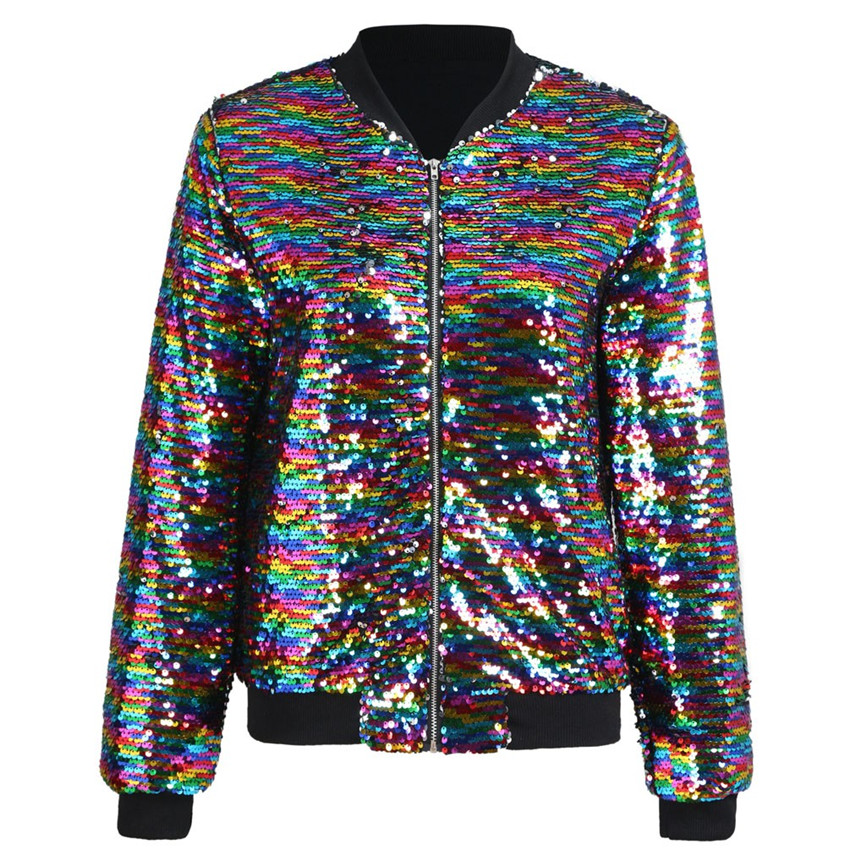 SAGACE Female Jacket Womens Sequin Long Sleeve Sweatshirt Jacket Tops Casual Blouse Coat Chamarras De Mujer Manteau Femme G3, As pic
SAGACE Female Jacket Womens Sequin Long Sleeve Sweatshirt Jacket Tops Casual Blouse Coat Chamarras De Mujer Manteau Femme G3, As pic