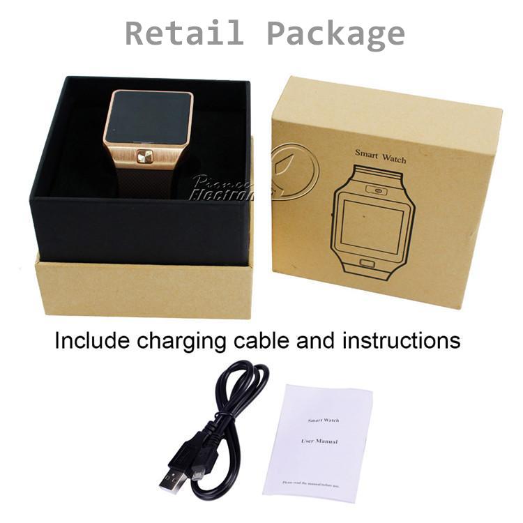 Original DZ09 Smart watch Bluetooth Wearable Devices Smartwatch For iPhone Android Phone Watch With Camera Clock SIM/TF Slot