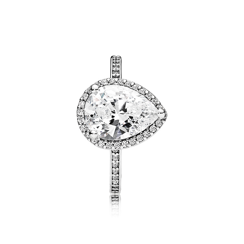 Princess Wish Ring & Teardrop Rings set Top Fashion 925 Sterling Silver Women Wedding Jewelry CZ Diamond RING with Retail Box Factory wholesale