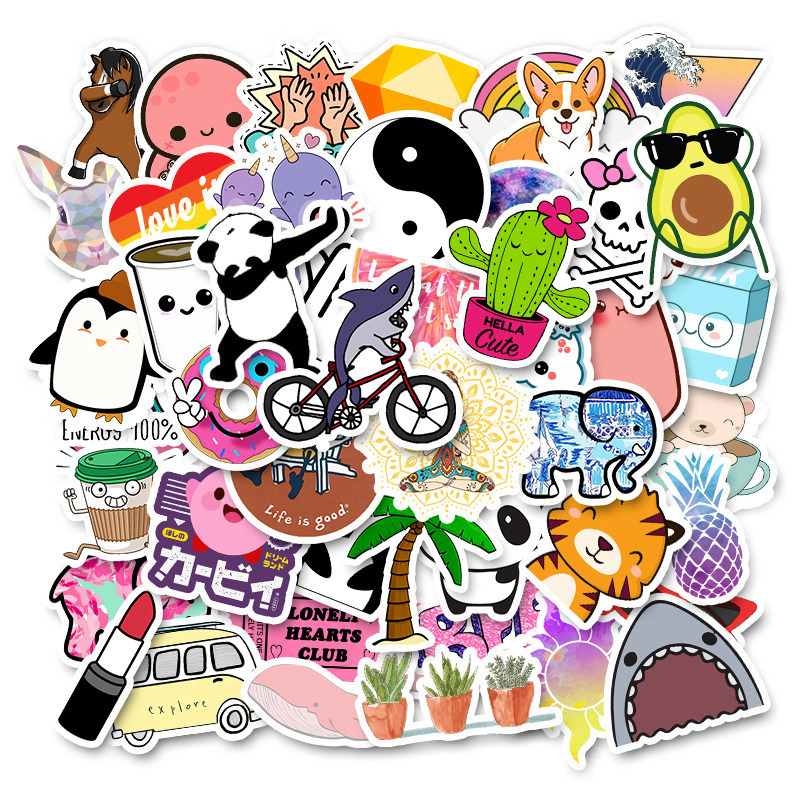 Cute cartoon stickers waterproof graffiti suitcase small fresh stickers 50 sheets are not repeated
Cute cartoon stickers waterproof graffiti suitcase small fresh stickers 50 sheets are not repeated