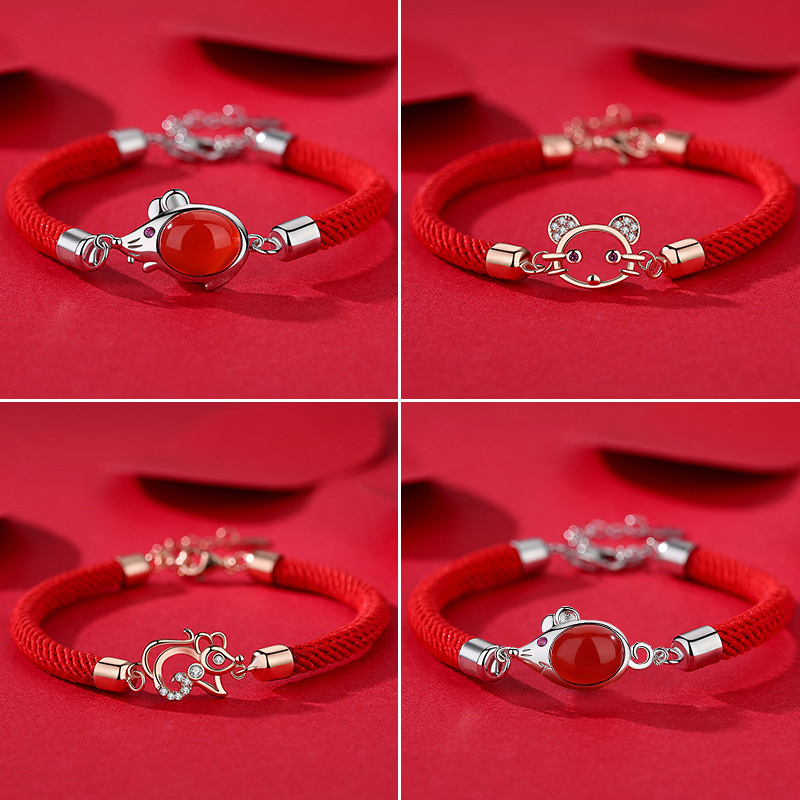 2020 Hot Sale 925 Sterling Silver Bracelets For Women Fashion Jewelry Cute Cartoon Mouse Red Rope Bangle Girl Anniversary Gift
2020 Hot Sale 925 Sterling Silver Bracelets For Women Fashion Jewelry Cute Cartoon Mouse Red Rope Bangle Girl Anniversary Gift