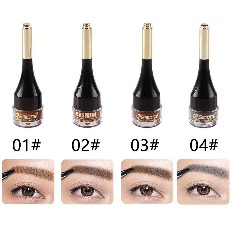4 Colors Lasting Waterproof Brown Brow Makeup Eyebrow Gel Air Cushion Eyebrow Cream with Brush Cejas Postizas TSLM2, 03
4 Colors Lasting Waterproof Brown Brow Makeup Eyebrow Gel Air Cushion Eyebrow Cream with Brush Cejas Postizas TSLM2, 03