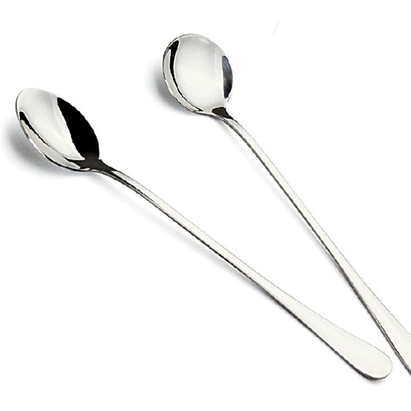 New Stainless Steel Ice Cream Long Handle Mini Spoon Cold Drink Coffee Teaspoon Food Grade Safety Spoons Drinking Scoop
New Stainless Steel Ice Cream Long Handle Mini Spoon Cold Drink Coffee Teaspoon Food Grade Safety Spoons Drinking Scoop