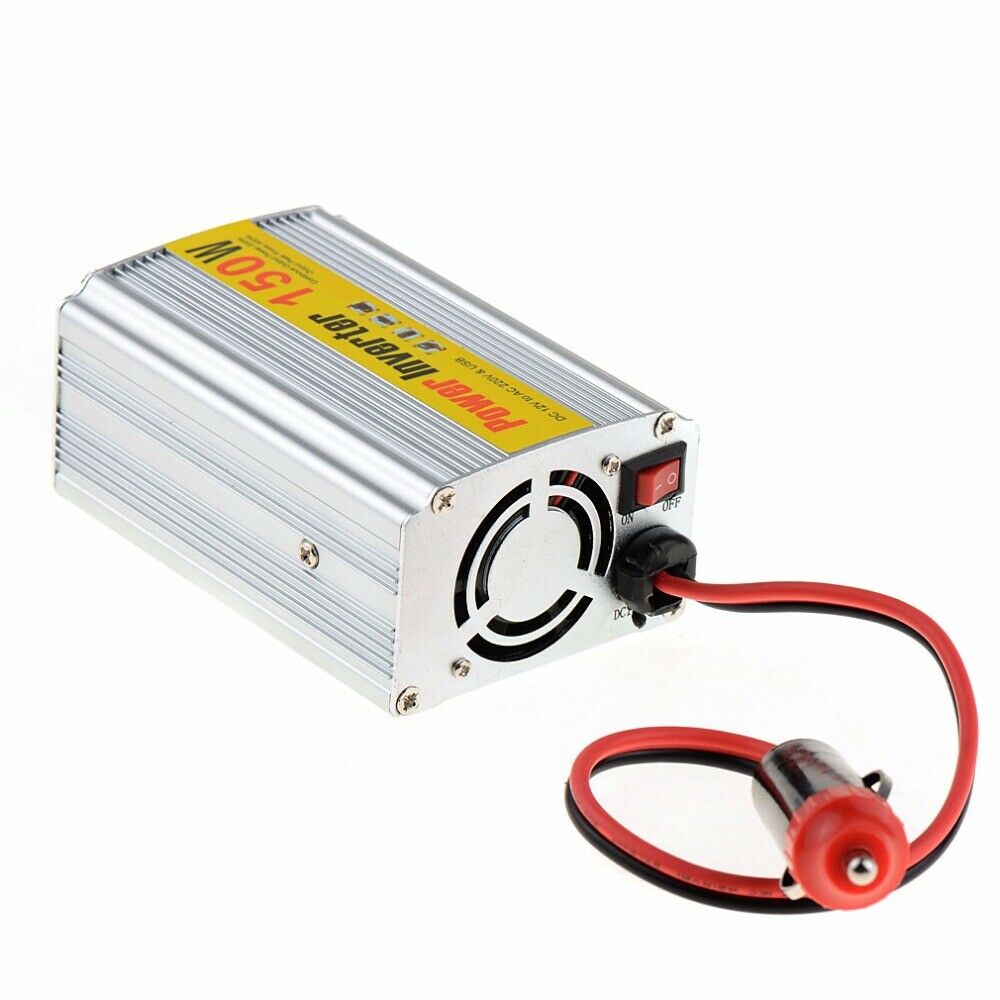 Auto 150W DC 12V to 110V/220V Car Power Inverters Converter For Laptop With USB Charger Port New, 110v output
Auto 150W DC 12V to 110V/220V Car Power Inverters Converter For Laptop With USB Charger Port New, 110v output