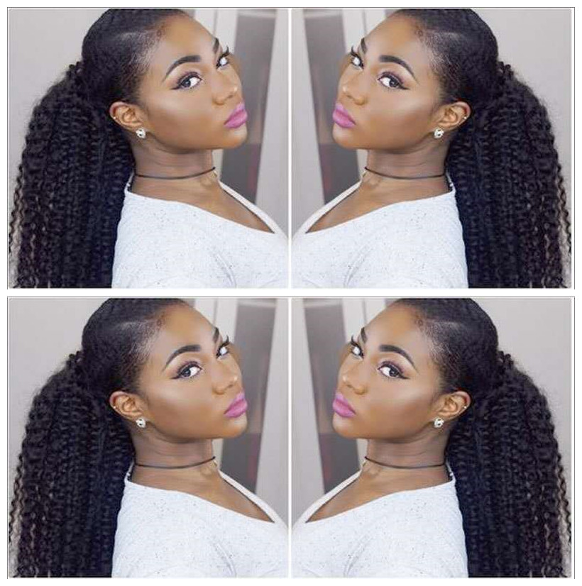 kinky curly human hair ponytails wraps de queue de cheval human hair clip in extensions 140g