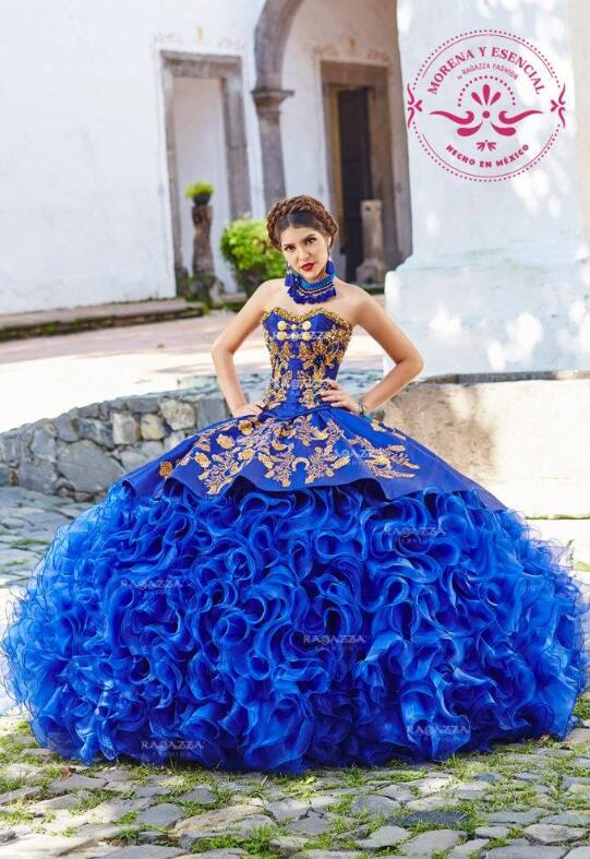 Royal Blue Ball Gown Quinceanera Dresses Sweetheart Puffy Skirt Beads Sweet 15 Dress Tulle Lace Prom Gowns Pageant Dress