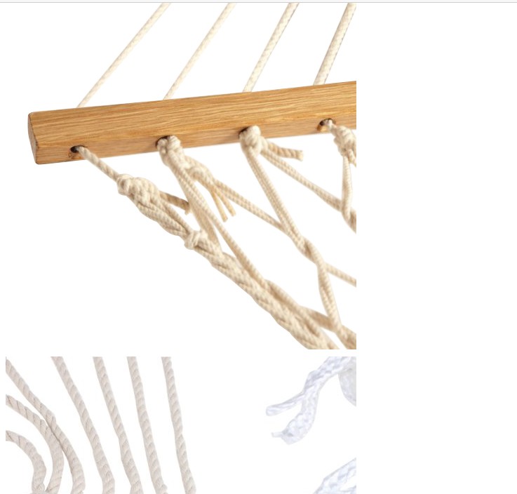 Update White Cotton Rope Swing Hammock Hanging The Porch Or On A Beach Outdoor Indoor Hammocks