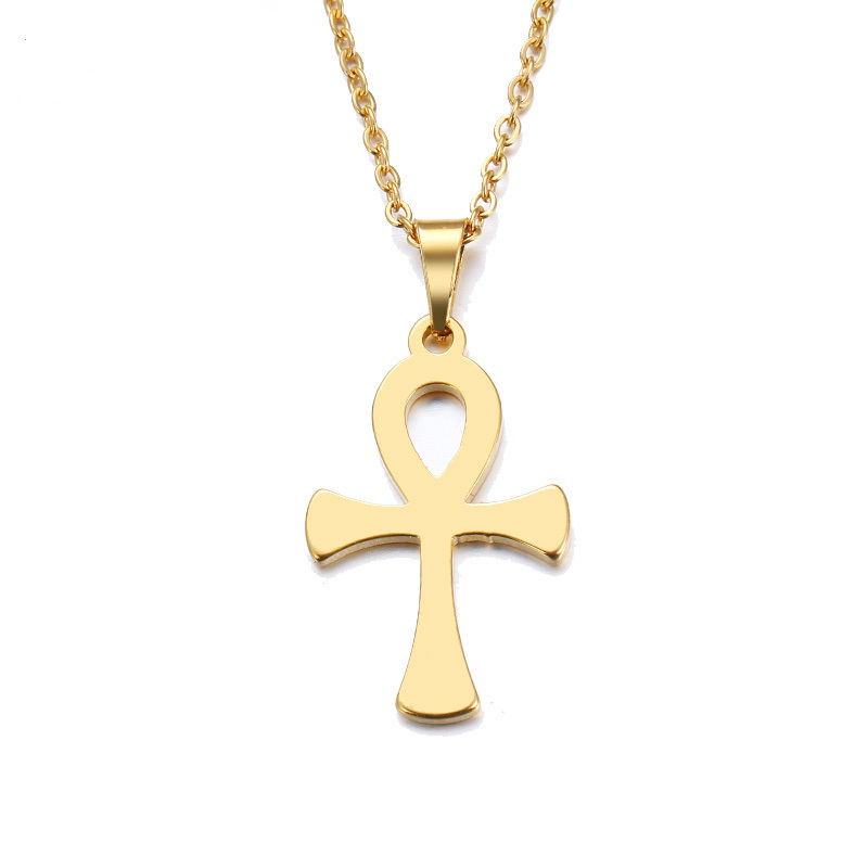 High Quality Stainless Steel Necklace For Women Man Lover's Round Hole Cross Gold And Silver Color Pendant Necklace Engagement Jewelry
High Quality Stainless Steel Necklace For Women Man Lover's Round Hole Cross Gold And Silver Color Pendant Necklace Engagement Jewelry