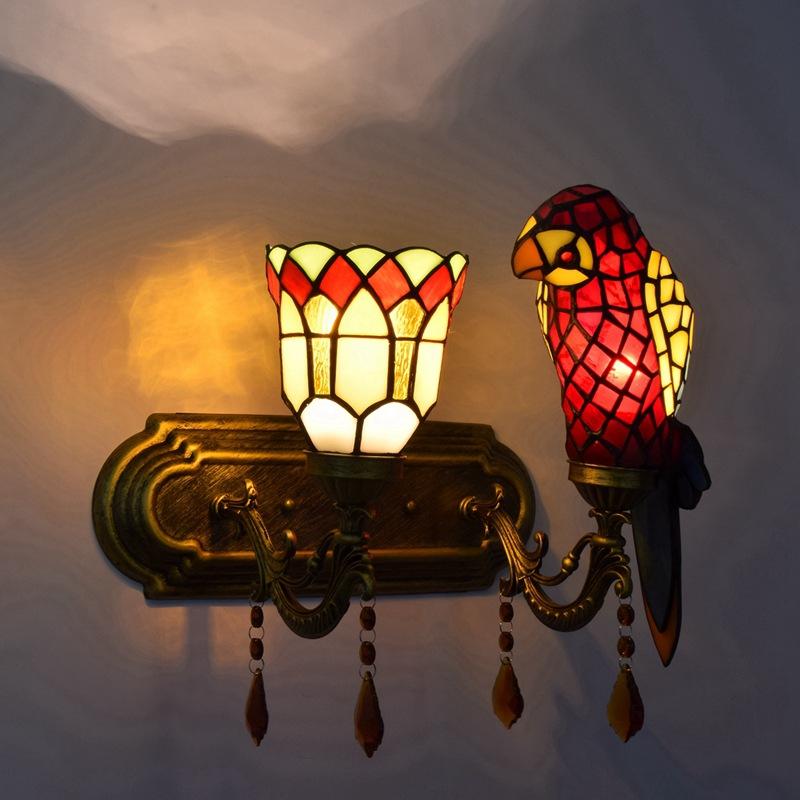 European style retro parrot bedroom bedside wall lamps stained glass decorative lamp rural corridor double head crystal
European style retro parrot bedroom bedside wall lamps stained glass decorative lamp rural corridor double head crystal