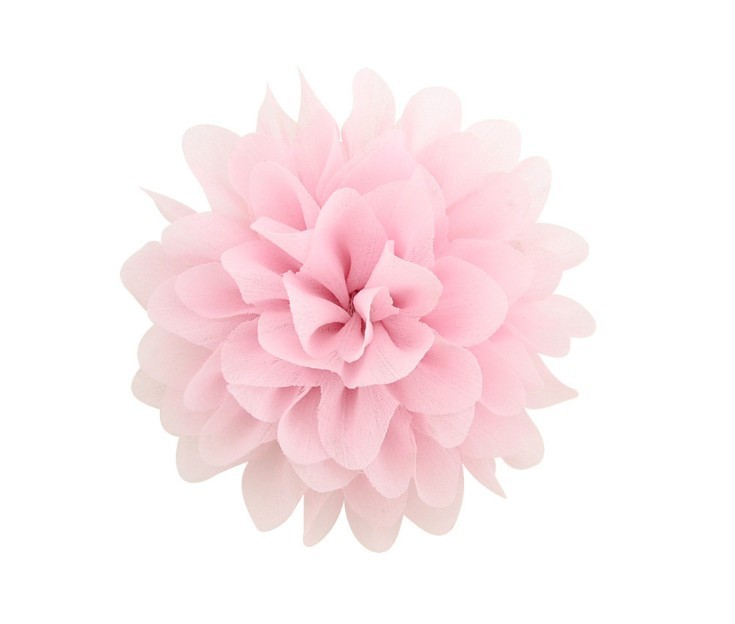 Baby Hair Clips 3.5 Inch Girl Chiffon Flowers Hairpins Hair Accessories Boutique Ribbon Flower with Clip Children Fashion Barrettes