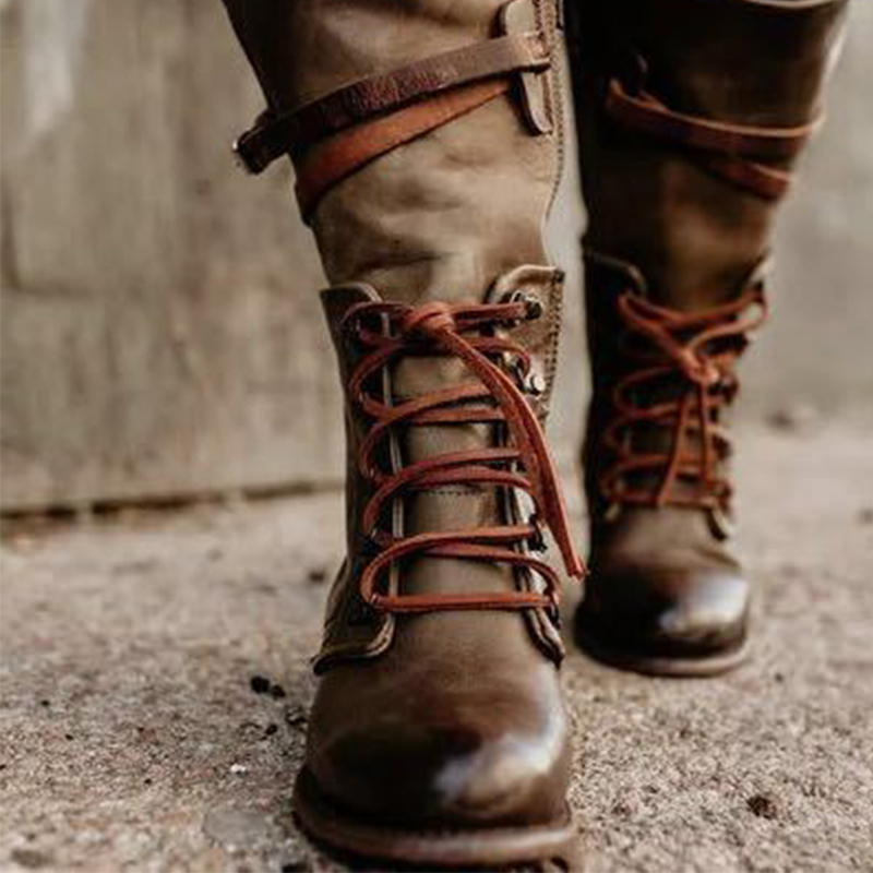 autumn women's boots lace up PU leather boots large size mid-calf female botas feminina NB245, Black
autumn women's boots lace up PU leather boots large size mid-calf female botas feminina NB245, Black