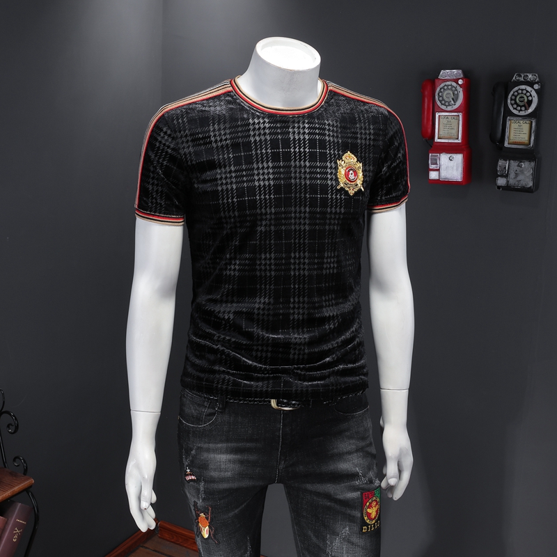 2020 summer new spring fashion printing short-sleeved T-shirt tide men Korean Slim round neck half-sleeved bottoming shirt, Figure color
2020 summer new spring fashion printing short-sleeved T-shirt tide men Korean Slim round neck half-sleeved bottoming shirt, Figure color