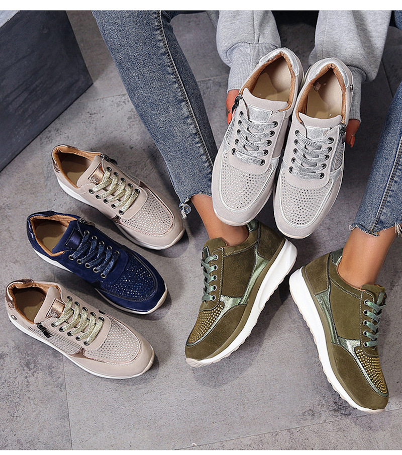 Luxury Hot Sale Lace-up Side Zipper Women Sneaker with Crystal Wedge British Platform Trainers Fashion Women Runners Shoes Casual Shoe, Color 1
Luxury Hot Sale Lace-up Side Zipper Women Sneaker with Crystal Wedge British Platform Trainers Fashion Women Runners Shoes Casual Shoe, Color 1