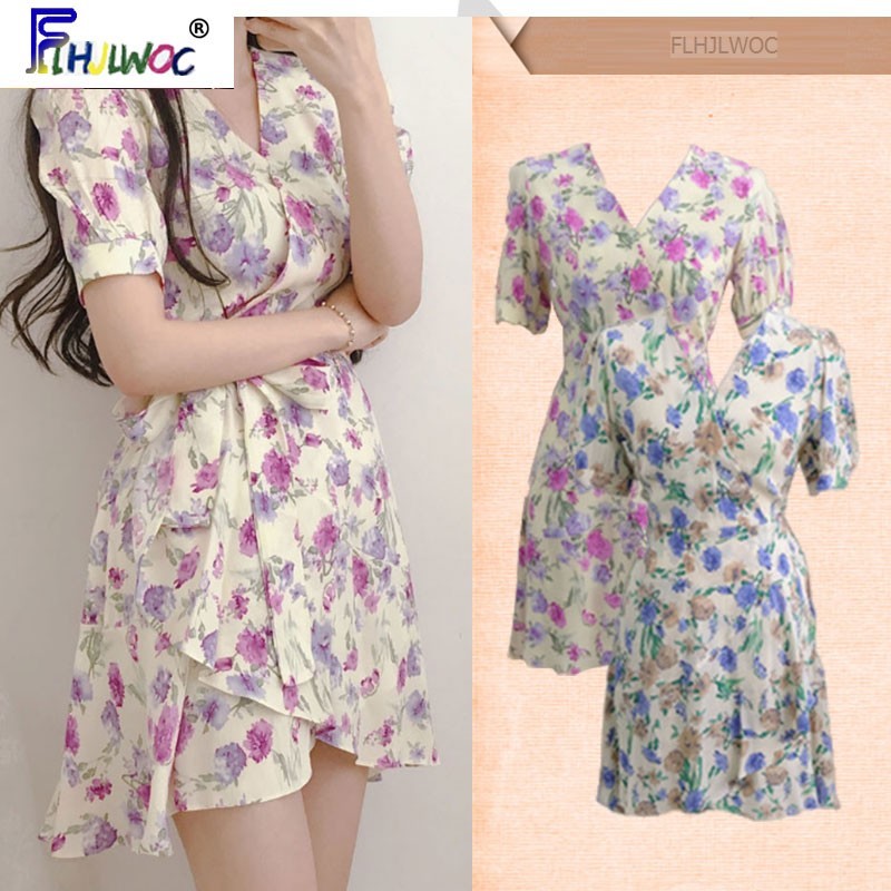 2020 Summer Cute Chic Dresses Hot Sales Women Holiday Date Flhjlwoc Japanese Korean Style Flower Print Vintage Floral Dress 4830, Sky blue
2020 Summer Cute Chic Dresses Hot Sales Women Holiday Date Flhjlwoc Japanese Korean Style Flower Print Vintage Floral Dress 4830, Sky blue