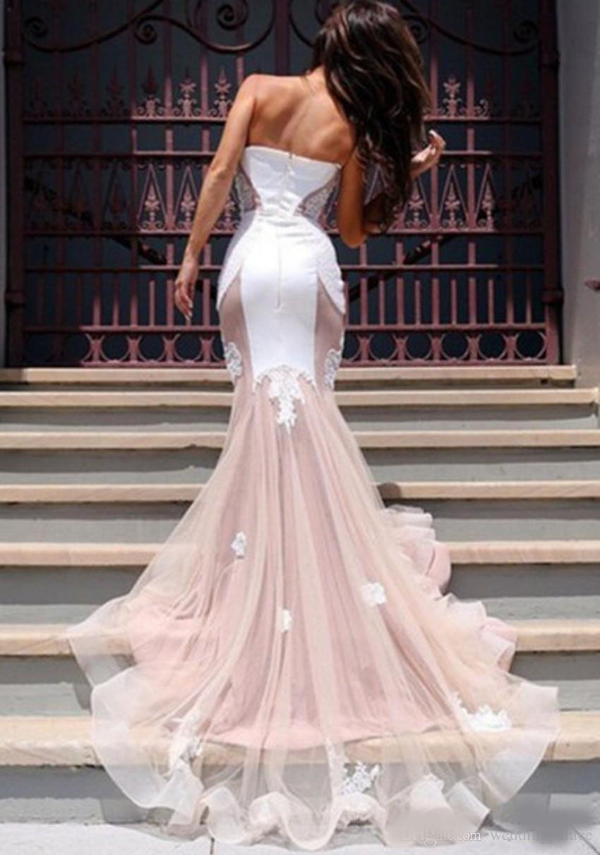 Lace Sweetheart Evening Dress with Mermaid Tulle Gorgeous Special Occasion Dresses Sweep Train Organza Ruffles Sequins Prom Dresses