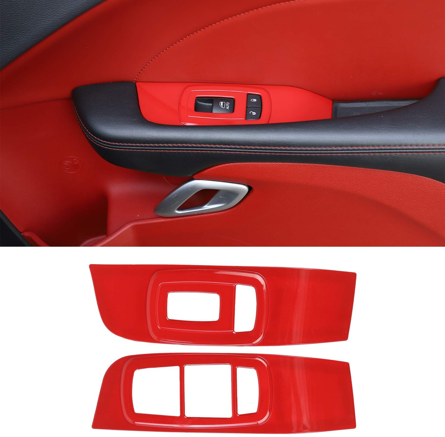 ABS Car Window Lift Trim Switch Panel Accessories for Dodge Challenger 2015 UP Factory Outlet Car Interior Accessories