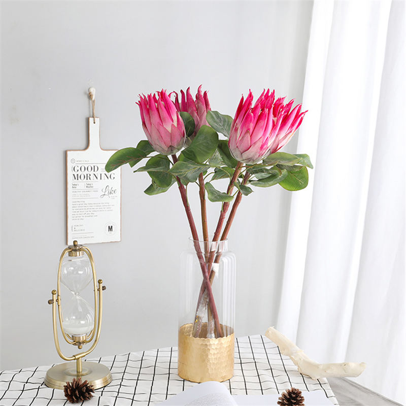 High Quality 65cm Rose Color Protea Fake Flower Big Artificial Flower King South Africa Shrub Autumn Fabric Decoration, Pink
High Quality 65cm Rose Color Protea Fake Flower Big Artificial Flower King South Africa Shrub Autumn Fabric Decoration, Pink