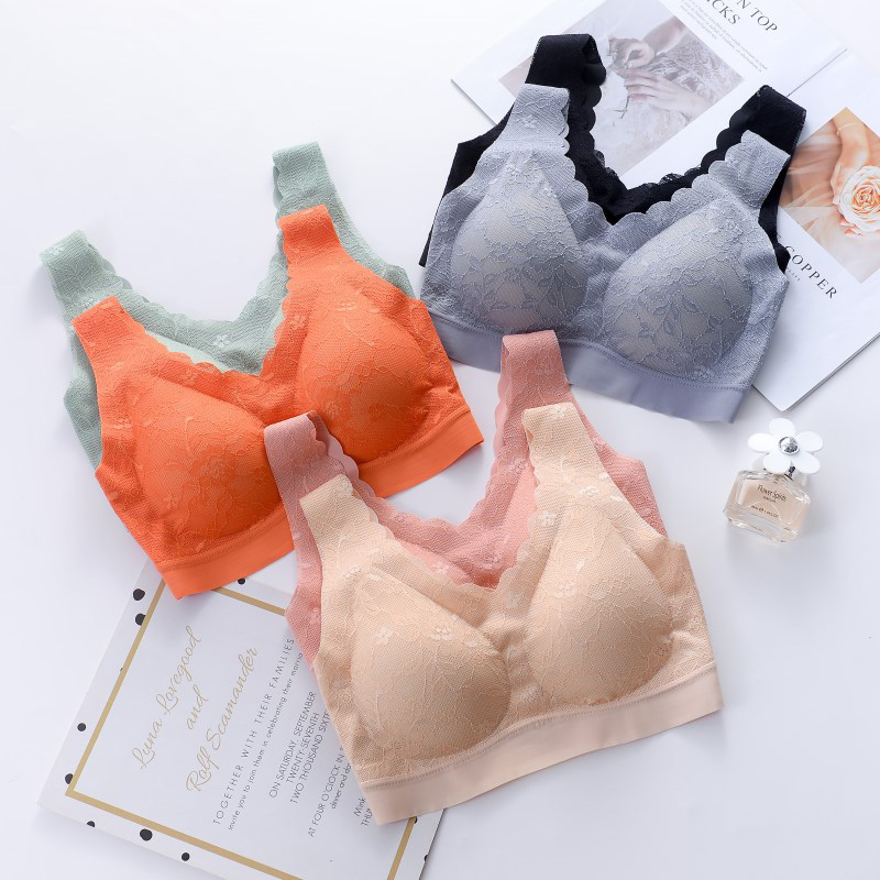 Embroidery Lace Bra Women Push Up Underwear Gather Sports Padded Bras Vest Female Intimate Fashion Comfortable Bralette Top, Beige
Embroidery Lace Bra Women Push Up Underwear Gather Sports Padded Bras Vest Female Intimate Fashion Comfortable Bralette Top, Beige