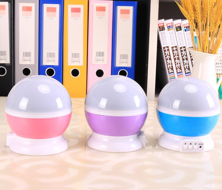 Party Decoration Rotating Night Light Projector LED Spin Starry Sky Star Lamp