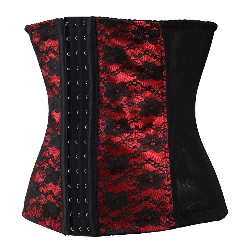 Lace Tummy Tuck Body Shaper XS-6XL Women Plus Size Slim Bodyshaper Underwear Steel Boned Underbust Girdle Postpartum Belly Band Control Belt