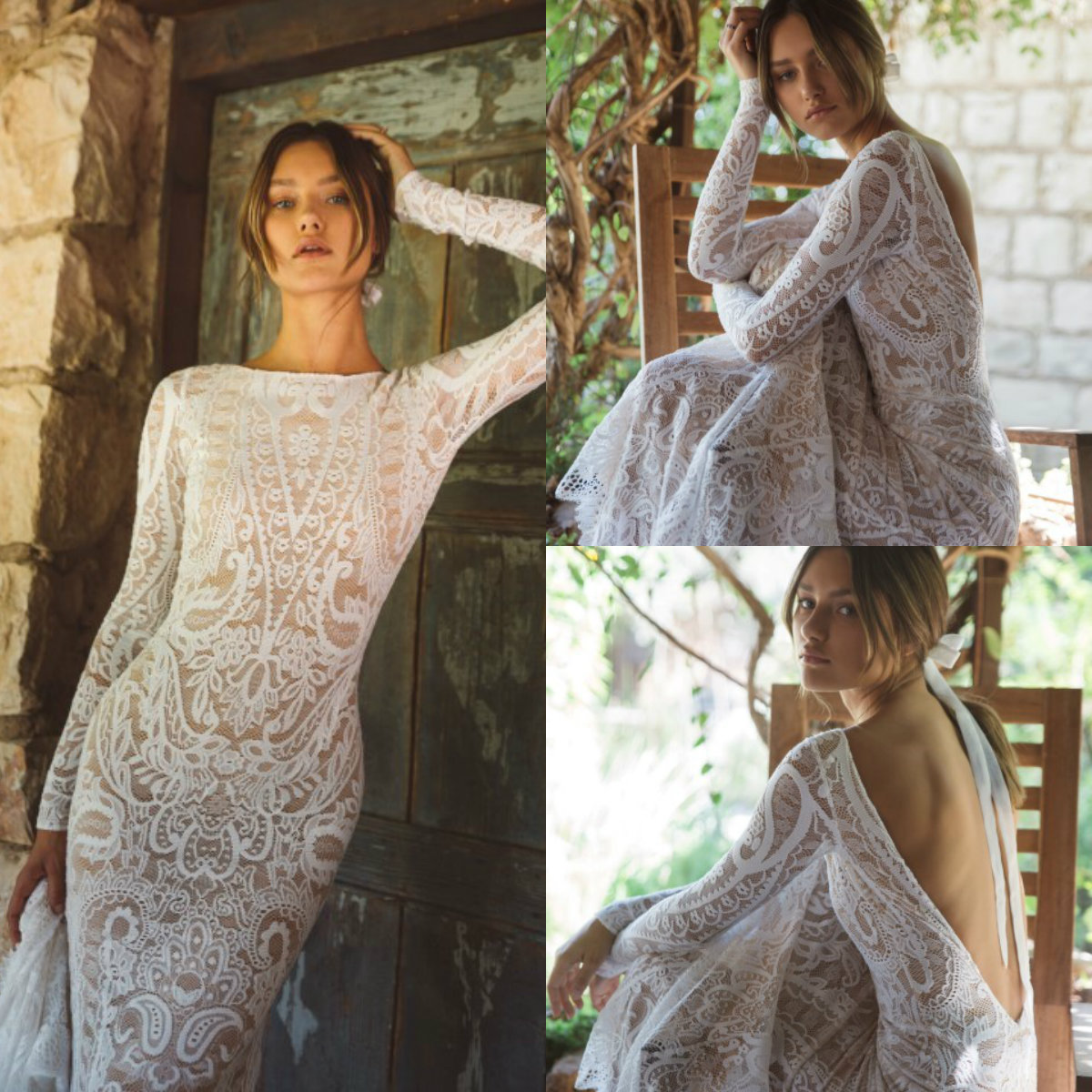 Elegant Country Wedding Dresses Lace Appliques Sweep Train Jewel Neck Mermaid Wedding Dress Backless Long Sleeve Beach Bridal Gowns, Price is for short veil
Elegant Country Wedding Dresses Lace Appliques Sweep Train Jewel Neck Mermaid Wedding Dress Backless Long Sleeve Beach Bridal Gowns, Price is for short veil