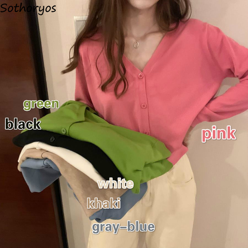 Pullover Women Thin Solid Single Breasted V-neck Fashion Casual Korean Style Elegant Knitted All-match Womens Sweaters Outwear, Green
Pullover Women Thin Solid Single Breasted V-neck Fashion Casual Korean Style Elegant Knitted All-match Womens Sweaters Outwear, Green
