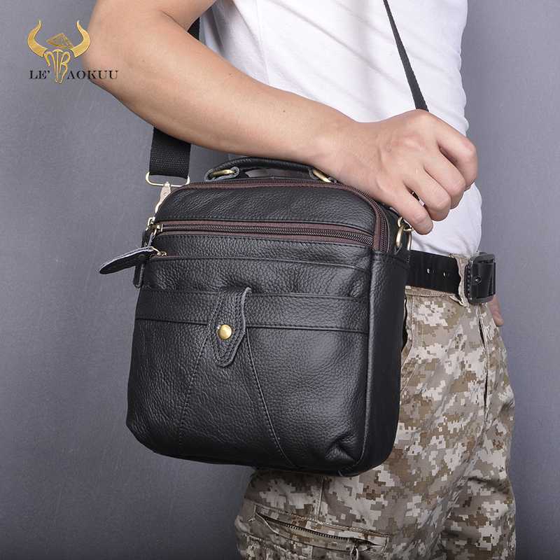 Genuine Leather Male Fashion Black Tote Messenger bag Design Satchel Crossbody One Shoulder bag 9.8" Tablet Case For Men 041
Genuine Leather Male Fashion Black Tote Messenger bag Design Satchel Crossbody One Shoulder bag 9.8" Tablet Case For Men 041