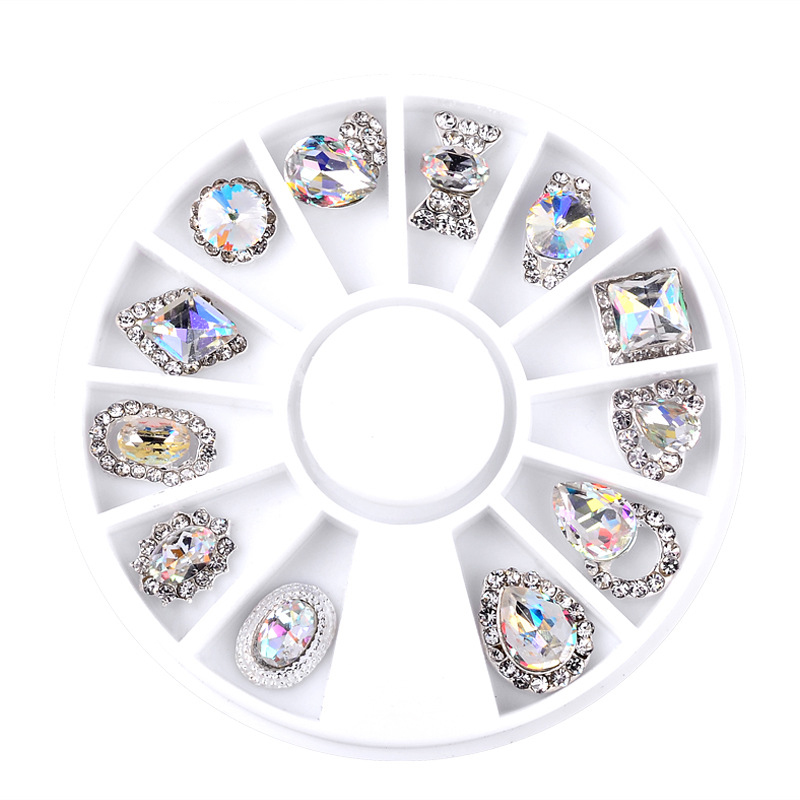 Nail Art Wheel Rhinestone Diamond Gems Metal AB Crystal Glitter 3D Tips Accessoires Jewelry Manicure Tools Decoration DIY Design
Nail Art Wheel Rhinestone Diamond Gems Metal AB Crystal Glitter 3D Tips Accessoires Jewelry Manicure Tools Decoration DIY Design