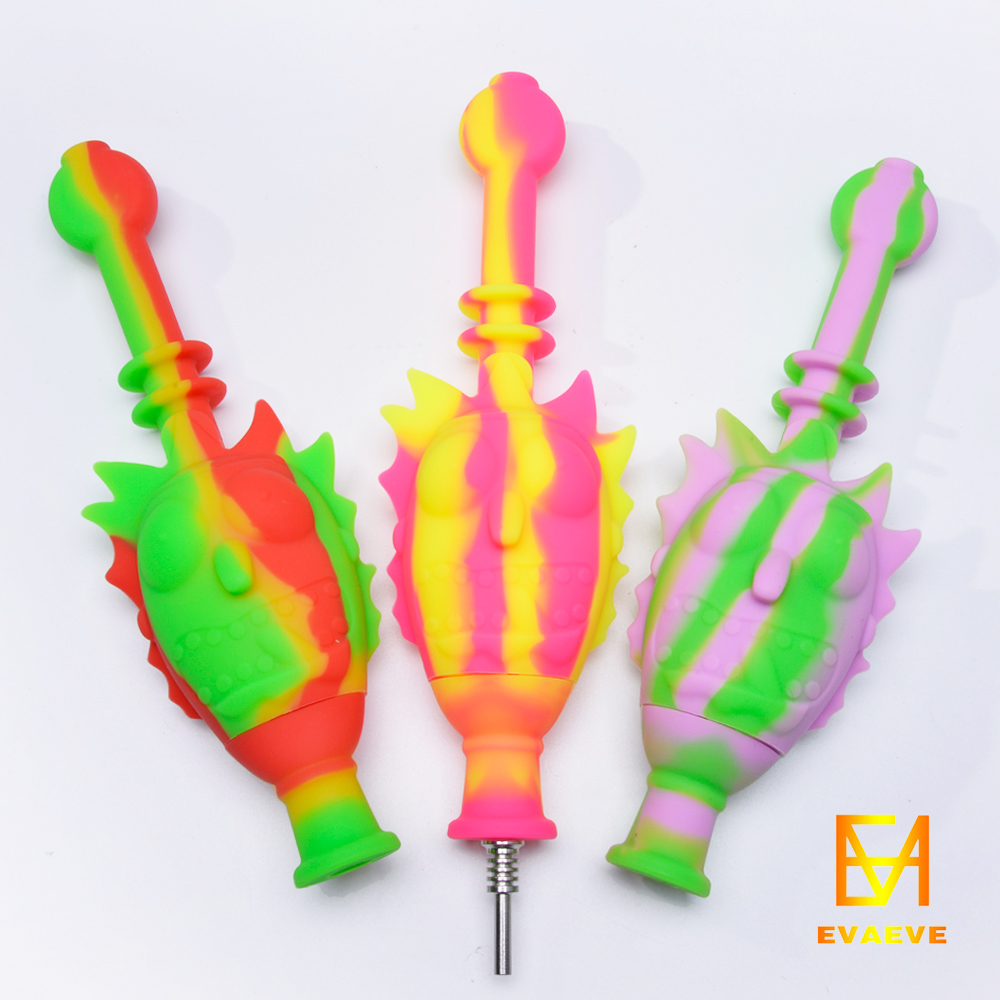Silicone Nectar Collector Kit Smoke Cartoon 10mm joint with Stainless Steel Tip Silicon NC oil rig
Silicone Nectar Collector Kit Smoke Cartoon 10mm joint with Stainless Steel Tip Silicon NC oil rig