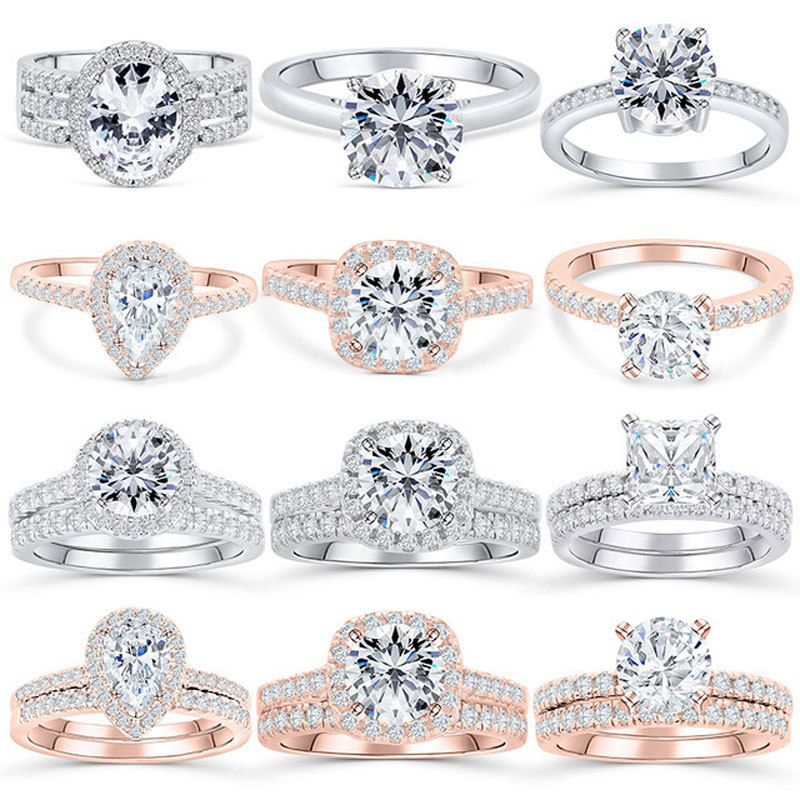 925 Sterling Silver Wedding Ring Sets Cubic Zirconia Rings Women Engagement Wedding Rings Jewellry
925 Sterling Silver Wedding Ring Sets Cubic Zirconia Rings Women Engagement Wedding Rings Jewellry