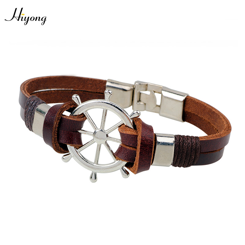 Link, Chain HIYONG Charm Alloy Steel Rubber Bracelets For Men Vintage Leather Bracelet Fashion Anchor Clasp Wholesale Male Jewelry
Link, Chain HIYONG Charm Alloy Steel Rubber Bracelets For Men Vintage Leather Bracelet Fashion Anchor Clasp Wholesale Male Jewelry