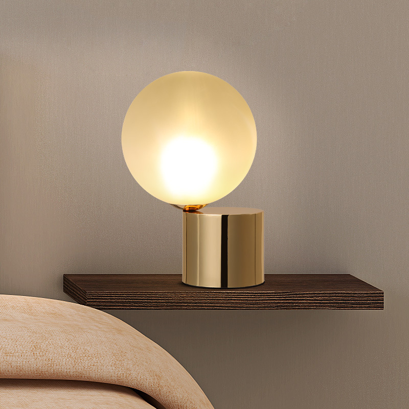 Post Modern LED Table Light G9 lamp creative White glass lampshade table lamp simple light office lamps personality decoration